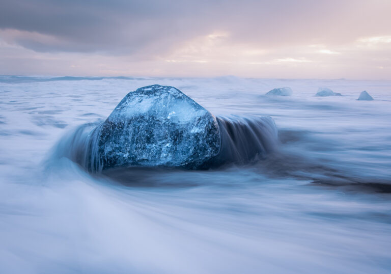 Ice Diamonds on Black Diamond Beach