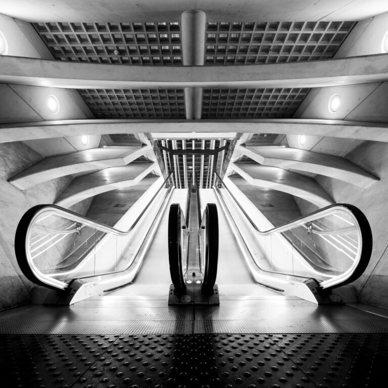 Escalator at the station